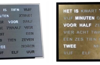 Woordklokken als stijlvolle manier om tijd te tonen